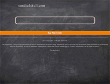 Tablet Screenshot of candiedskull.com